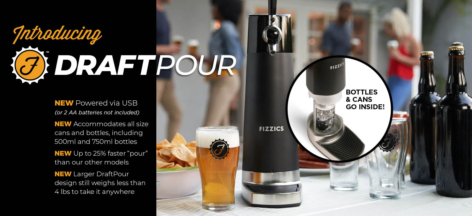 Bottle and Can Beer Dispenser Fizzics